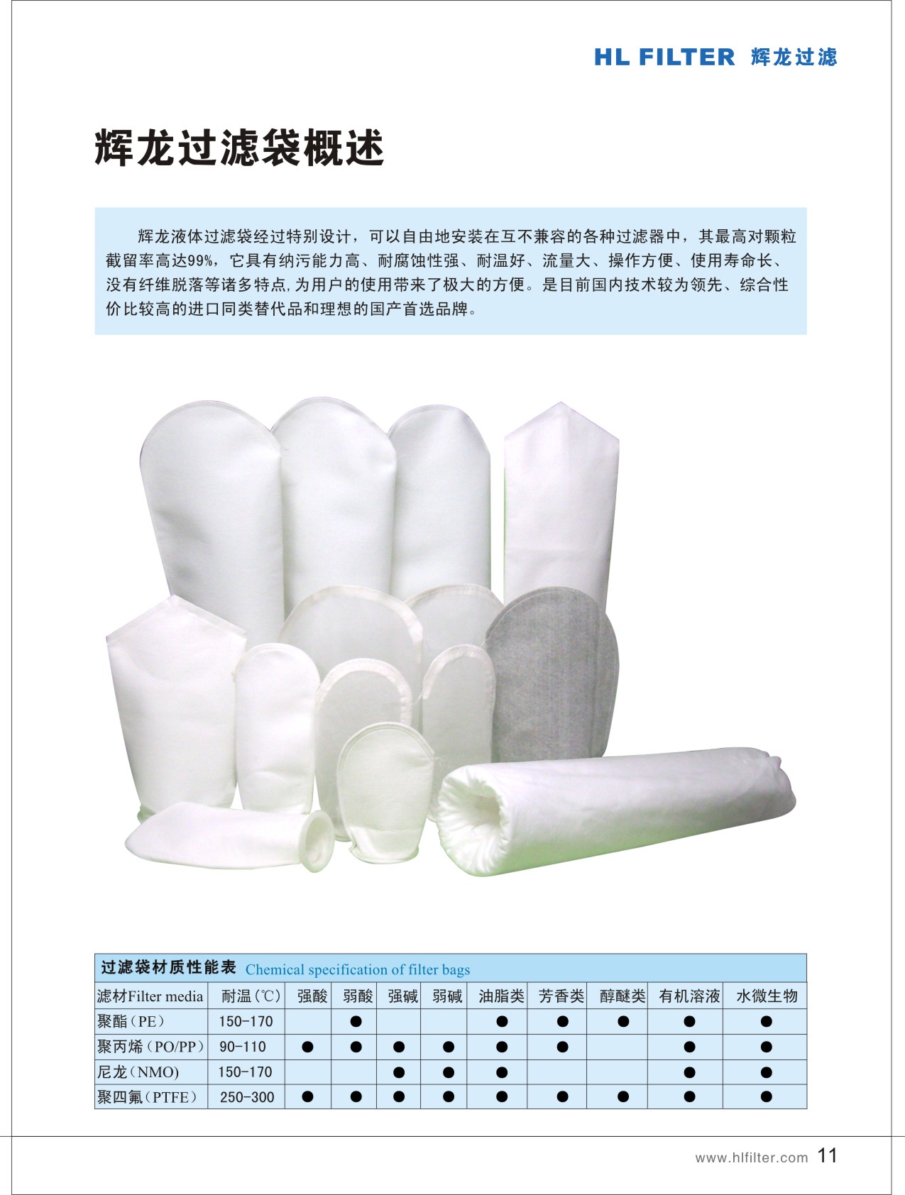 輝龍液體過濾袋