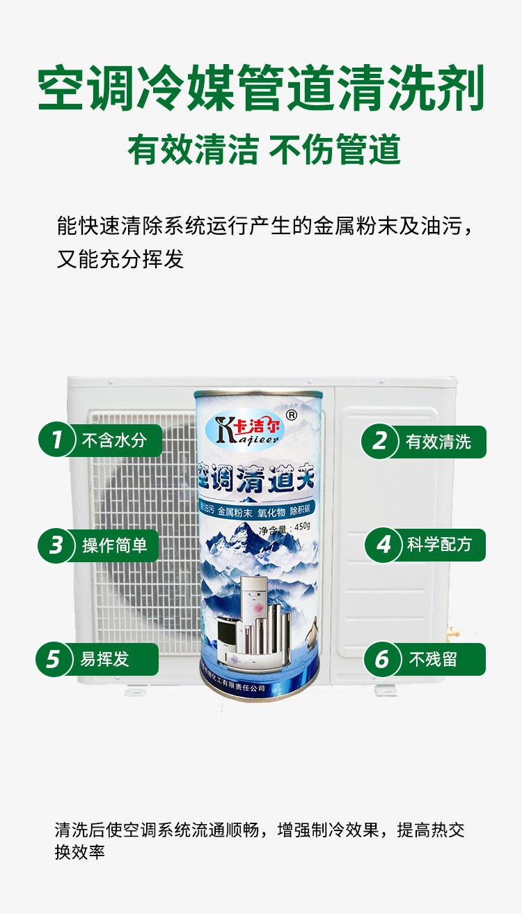 空調(diào)冷媒管道清洗劑 空調(diào)冷媒管道清洗劑